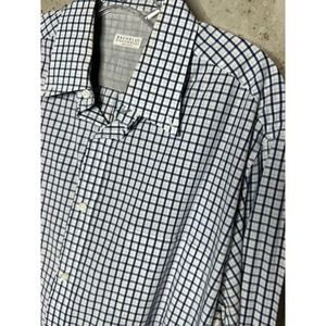 Brunello Cucinelli 100 % Cotton Plaid Button-Up Shirt Sz.XL